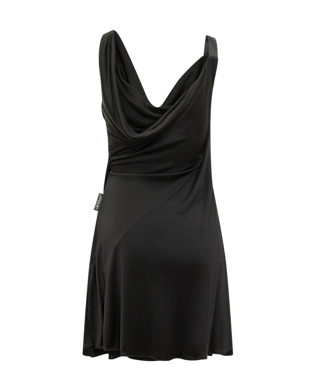 Off-White c/o Virgil Abloh Black Mini Fluid Jersey Dress