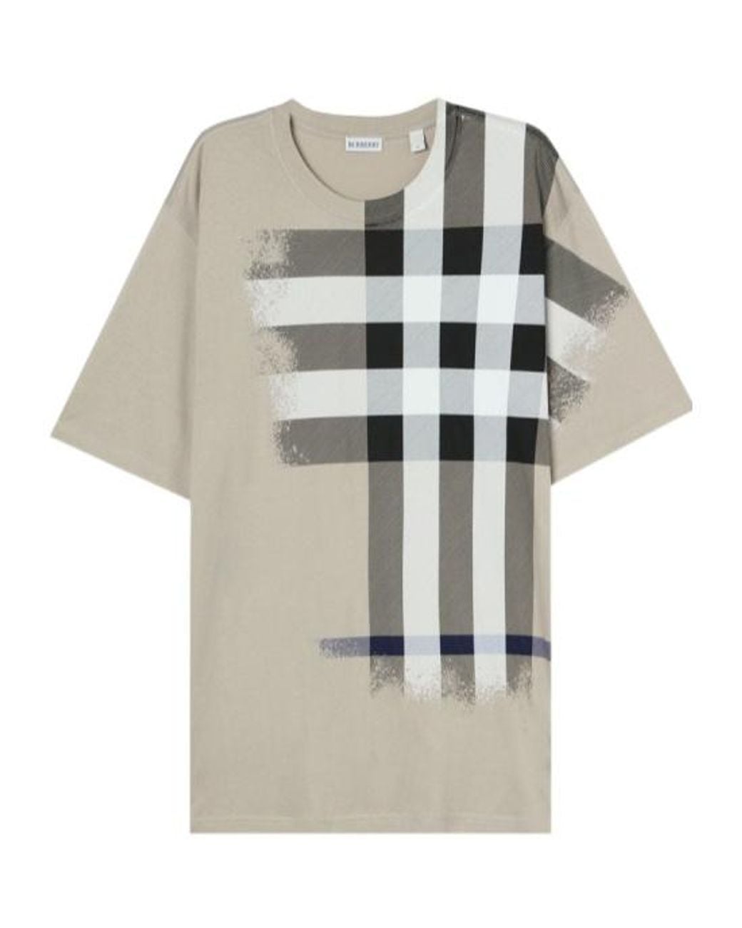 Burberry Gray Crew Neck T-Shirt for men
