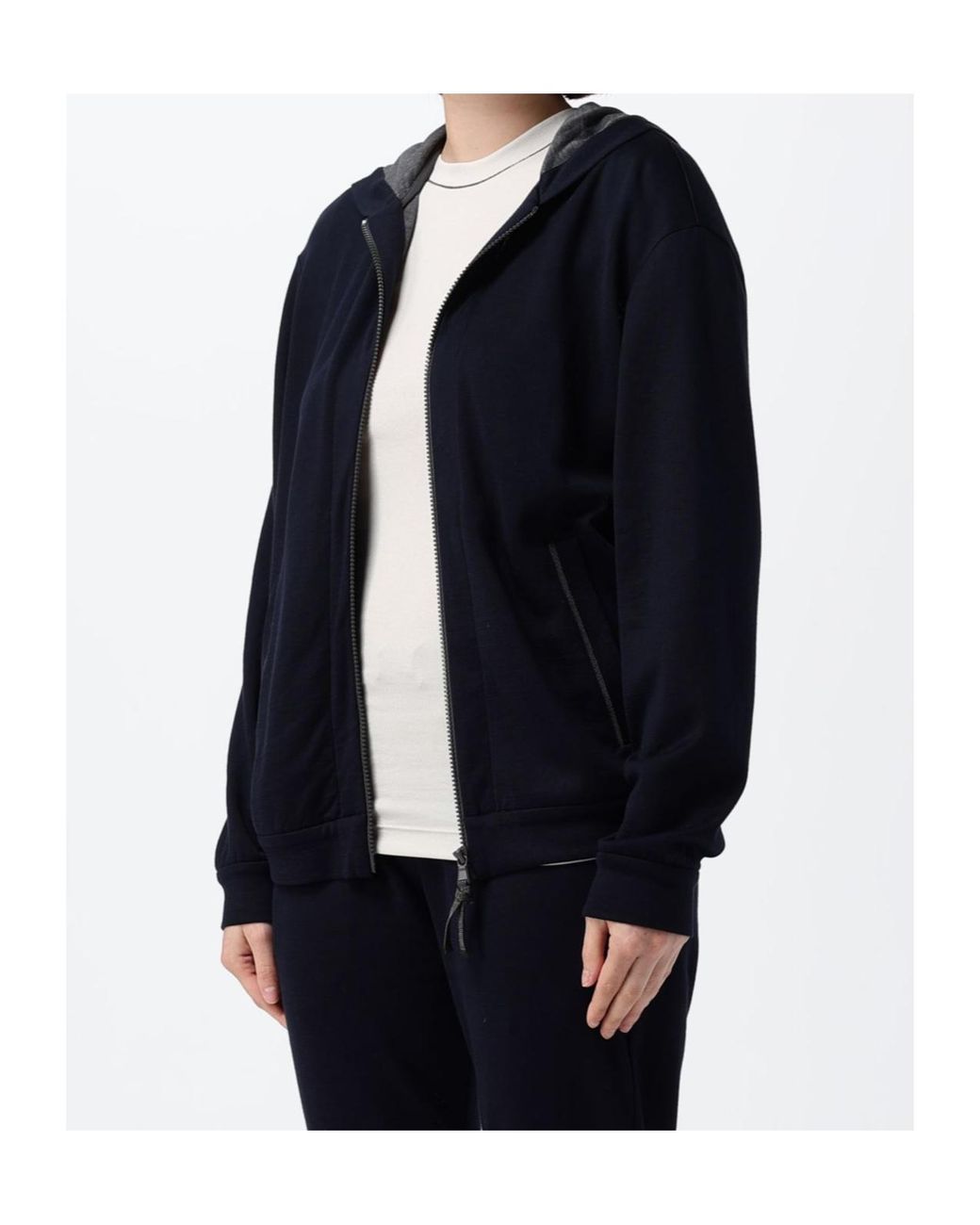 Brunello Cucinelli Black Zip-Up Hoodie