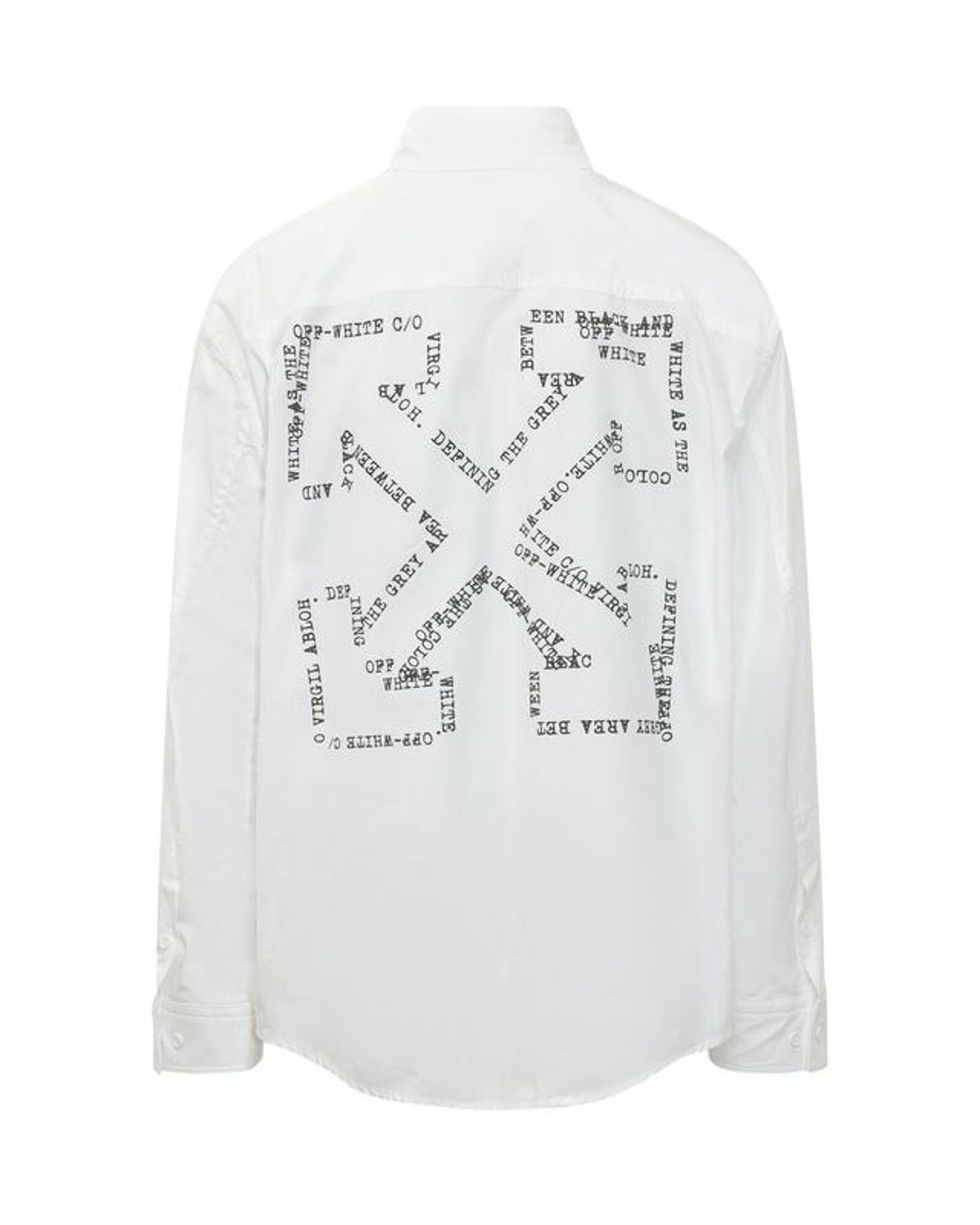 Off-White c/o Virgil Abloh White Type Arrow Overshirt for men