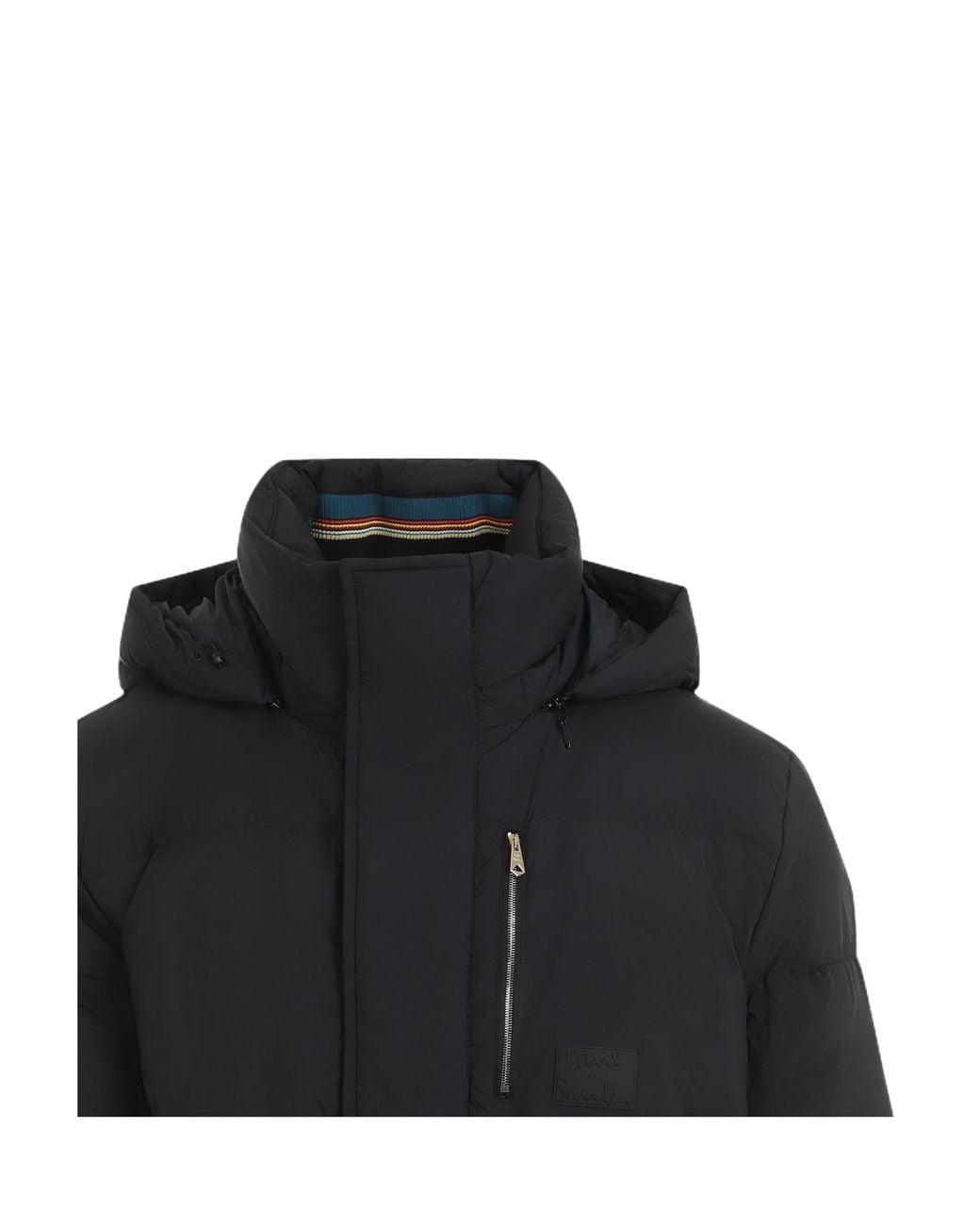 Paul Smith Black Hooded Coat for men