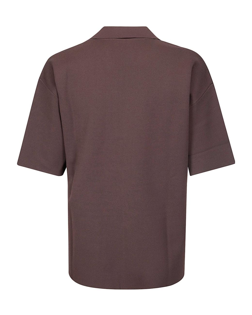 P.A.R.O.S.H. Purple P.A.R.O..H. Knit Polo-Collar Top