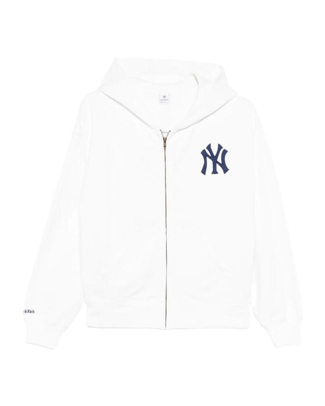 Sporty & Rich White Zippered Hoodie