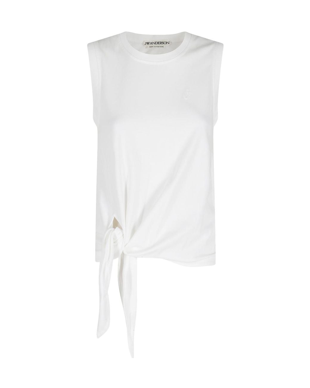 J.W. Anderson White Jw Anderson Hem Knot Tank Top