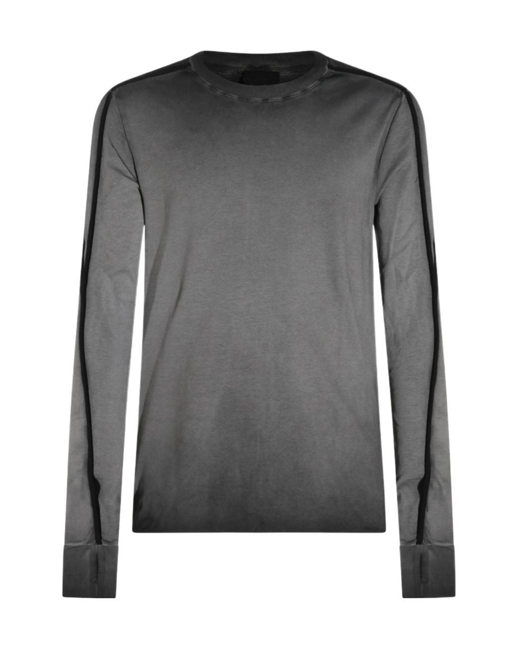 Thom Krom Gray Contrast Seam Long Sleeve T-Shirt for men