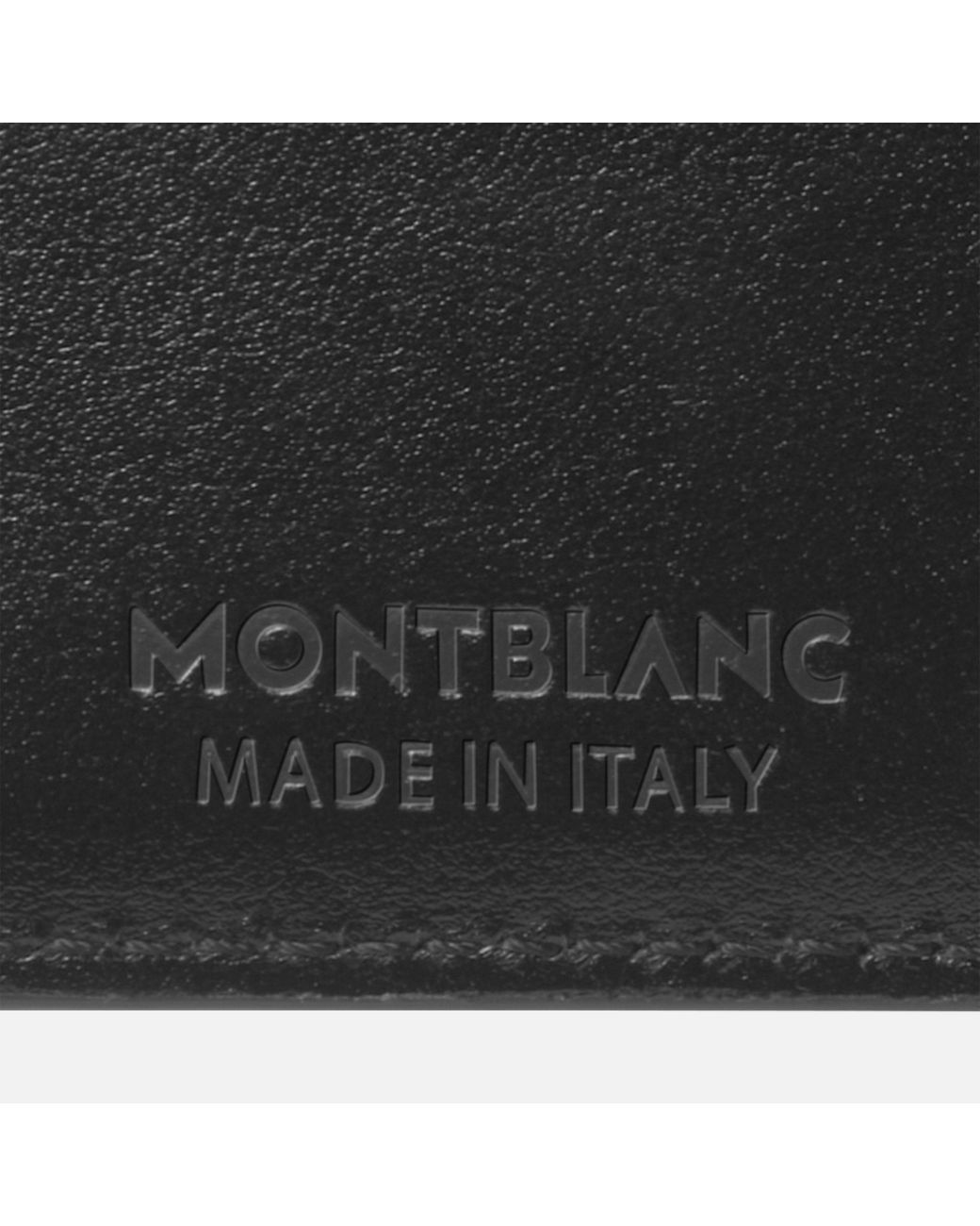 Montblanc Black Mini Logo Plaque 4Cc Wallet for men