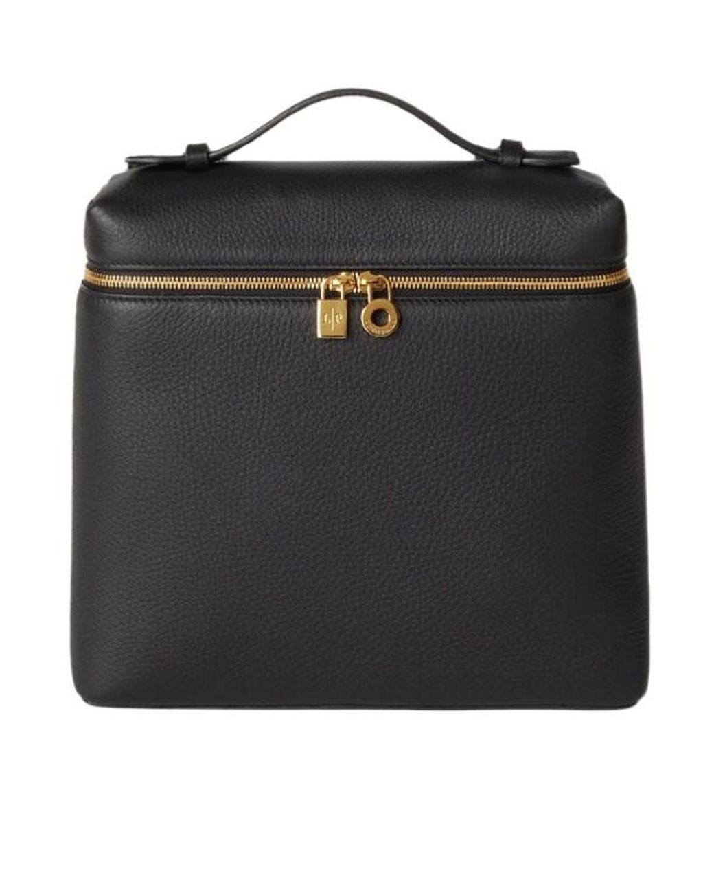 Loro Piana Black Extra Pocket L23.5 Backpack
