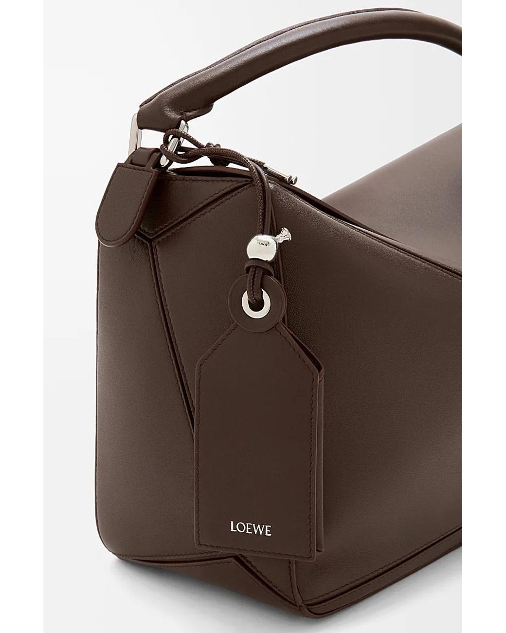 Loewe Brown Large Featherlight Puzzle Bag for men