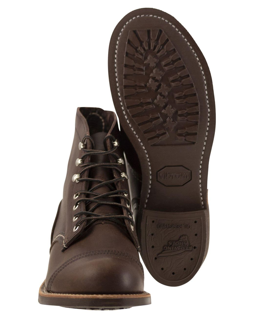 Red Wing Brown Iron Ranger Boots for men