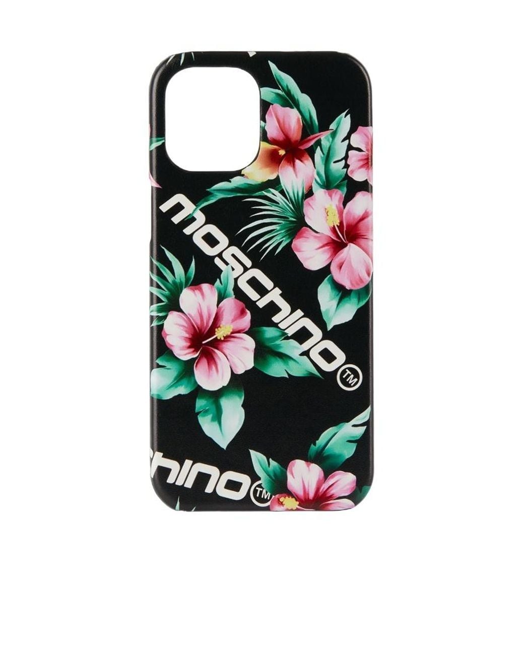 Moschino White Floral-Print Iphone 12 Pro Max Case for men