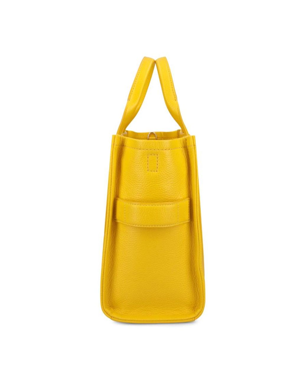 Marc Jacobs Yellow Logo Embossed Medium Tote Bag