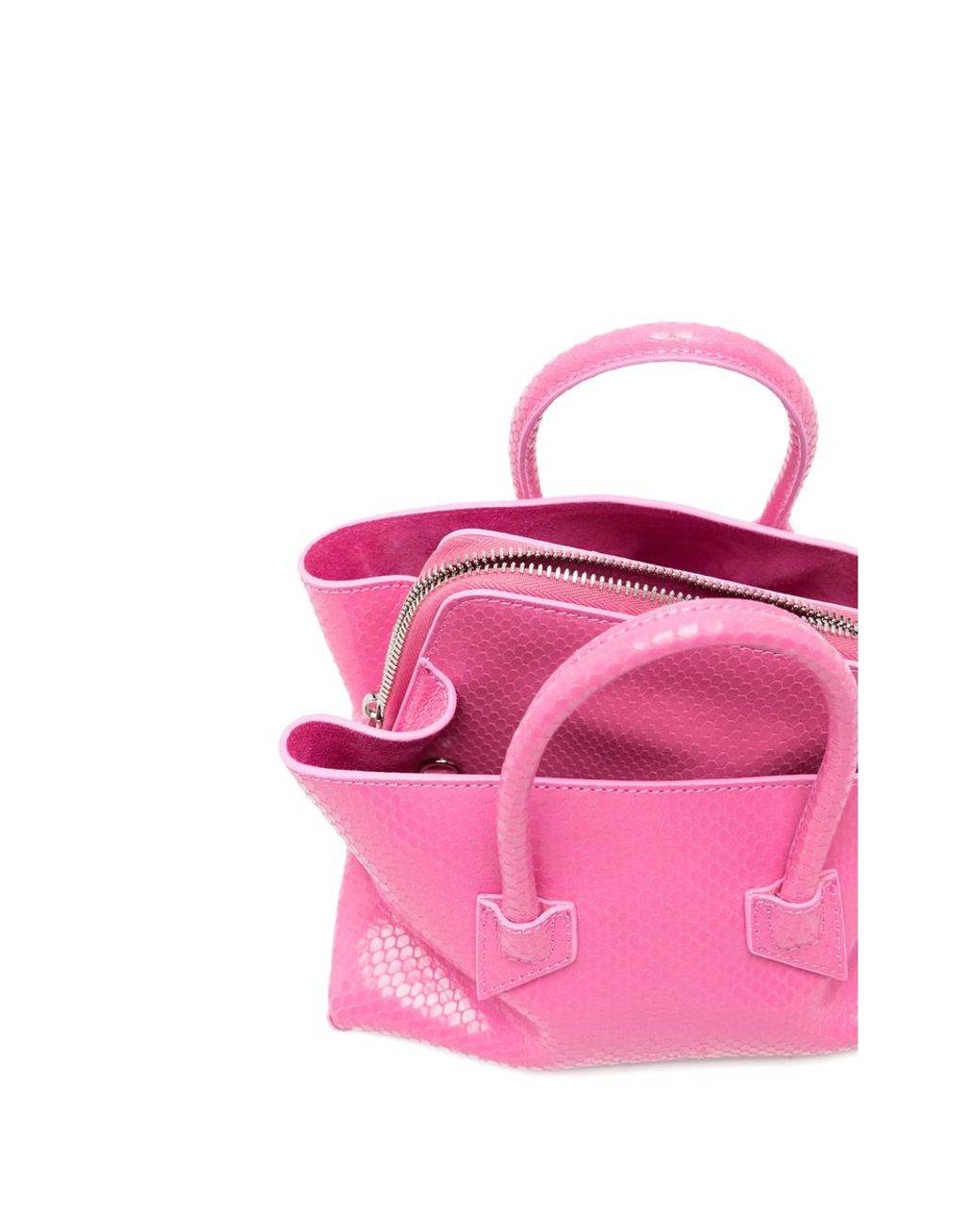 The Attico Pink The La Passeggiata Zip-Up Tote Bag
