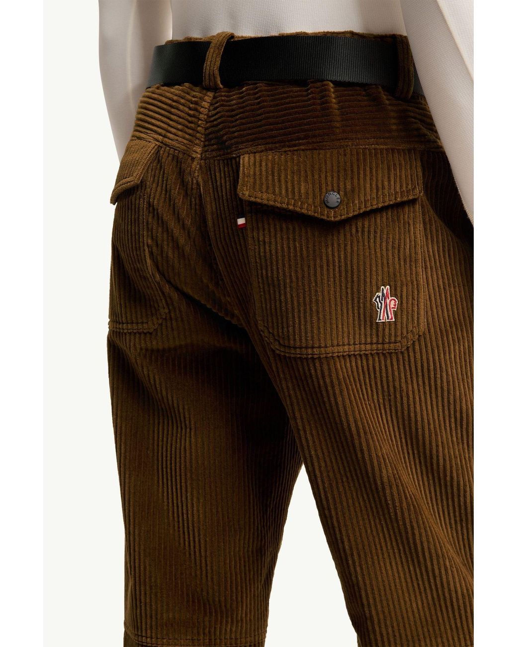 Moncler Brown Corduroy Jogging Trousers for men