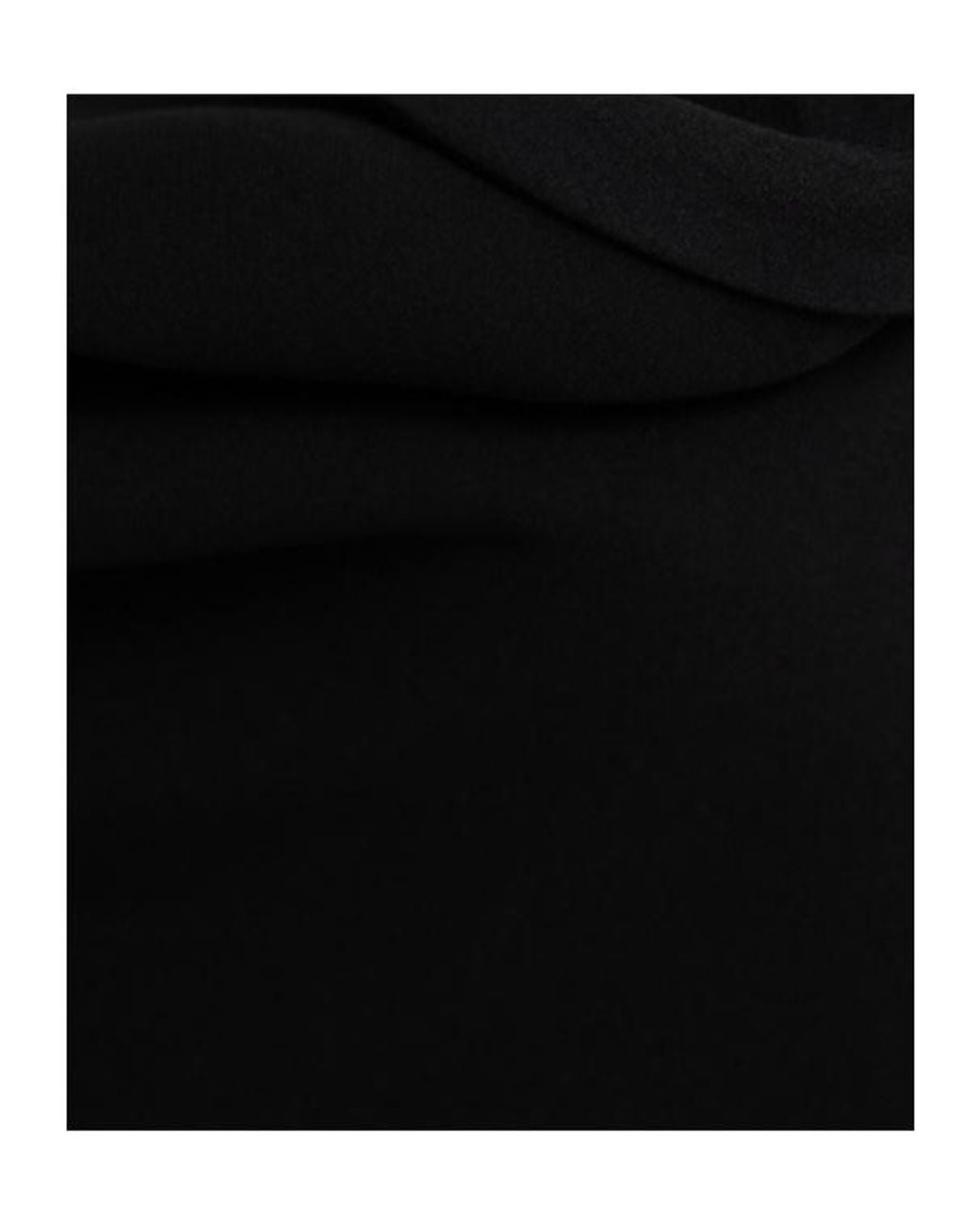 The Row Black Violetta Draped Silk Crepe Long Dress