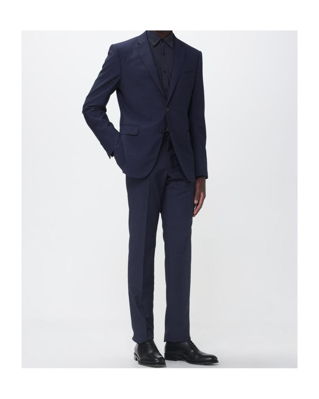 Emporio Armani Blue Single-Breasted Suit for men