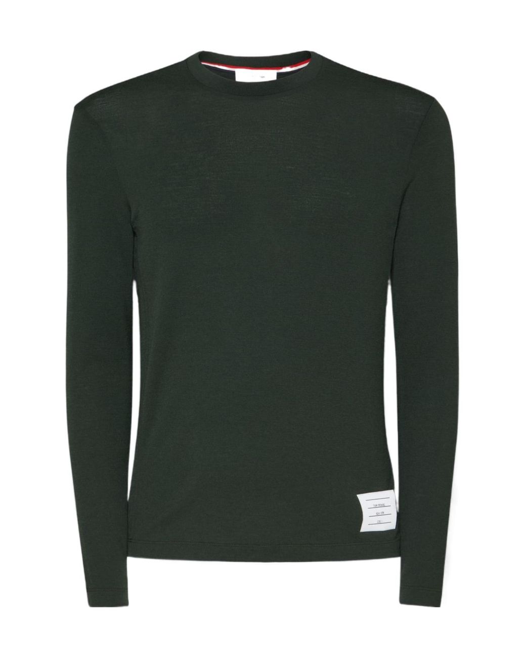 Thom Browne Green Jersey-Bar T-Shirt for men