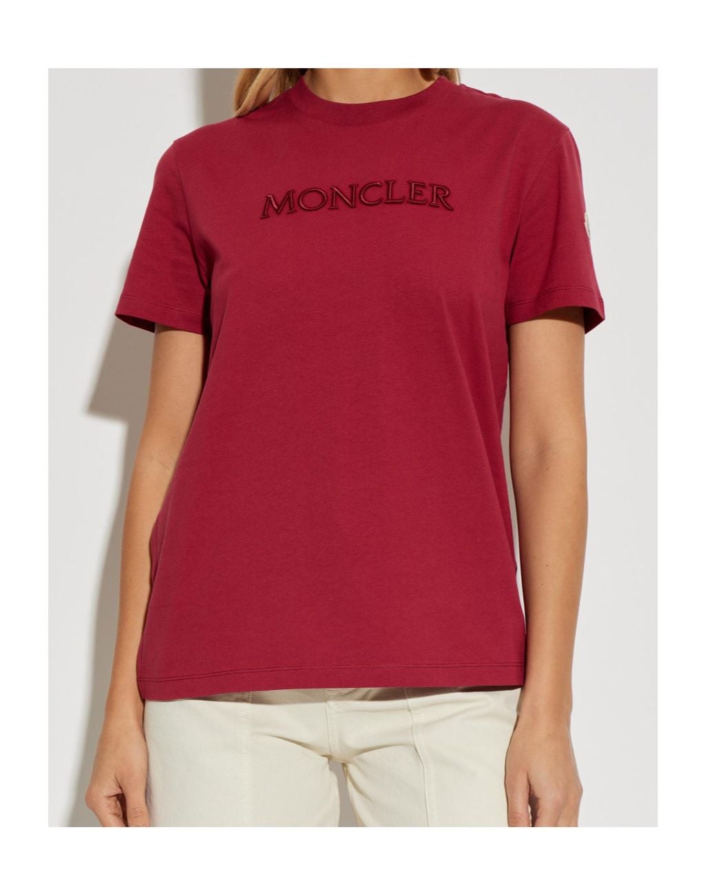 Moncler Embroidered Tonal Logo T-Shirt