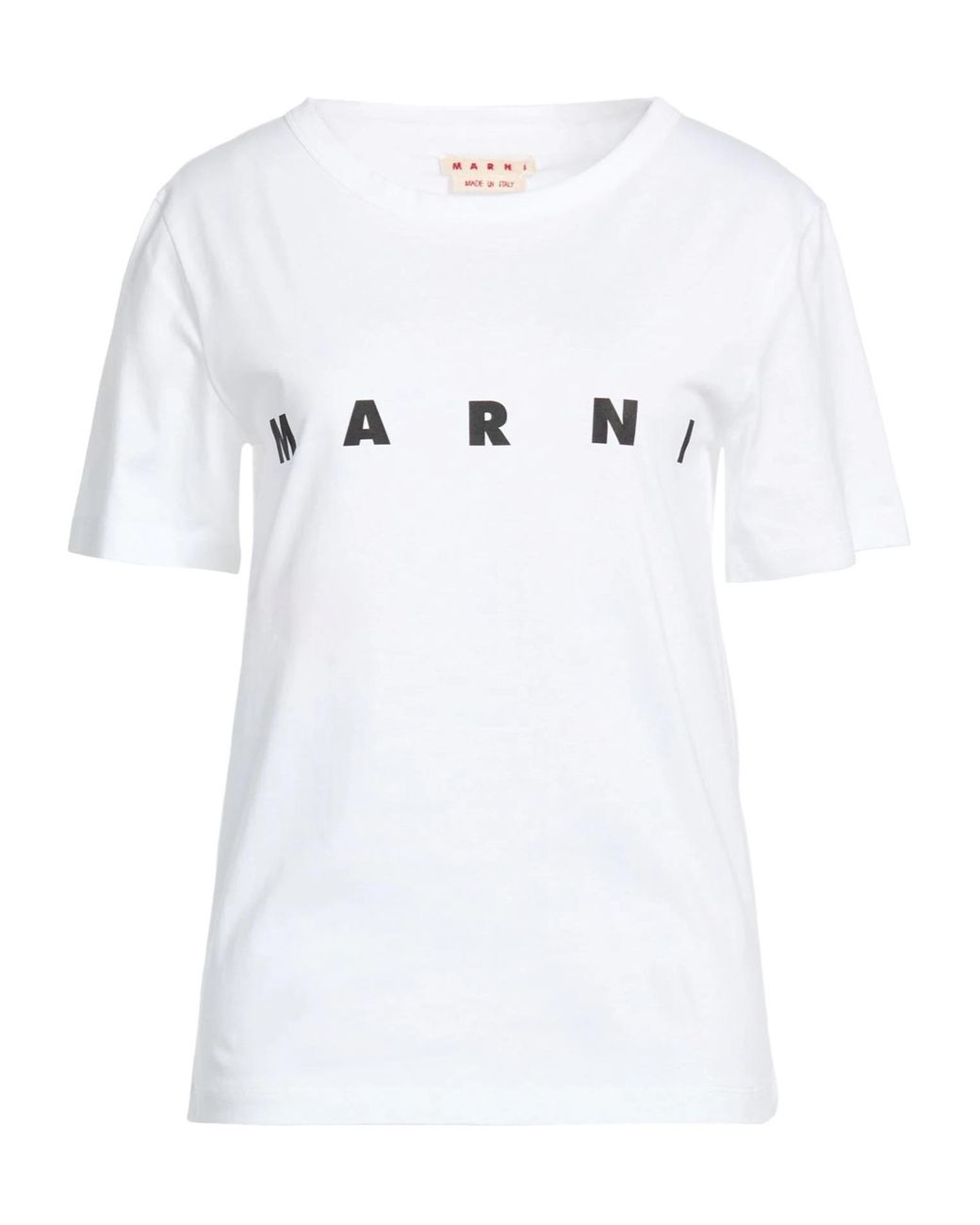 Marni White Crew-Neck Short-Sleeve T-Shirt
