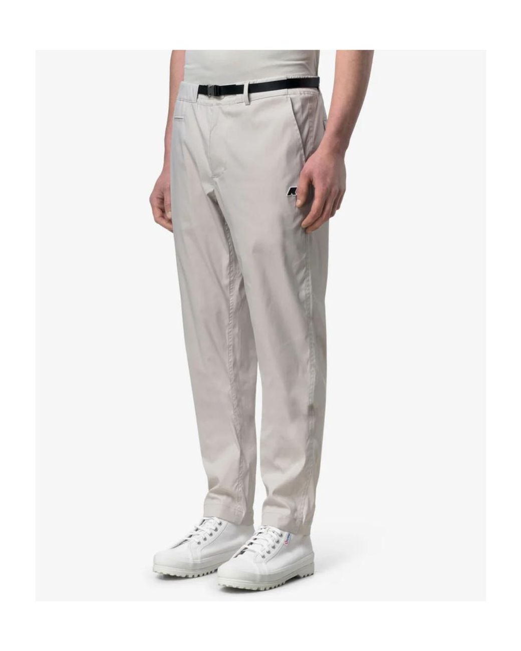 K-Way Gray Douvres Pants for men