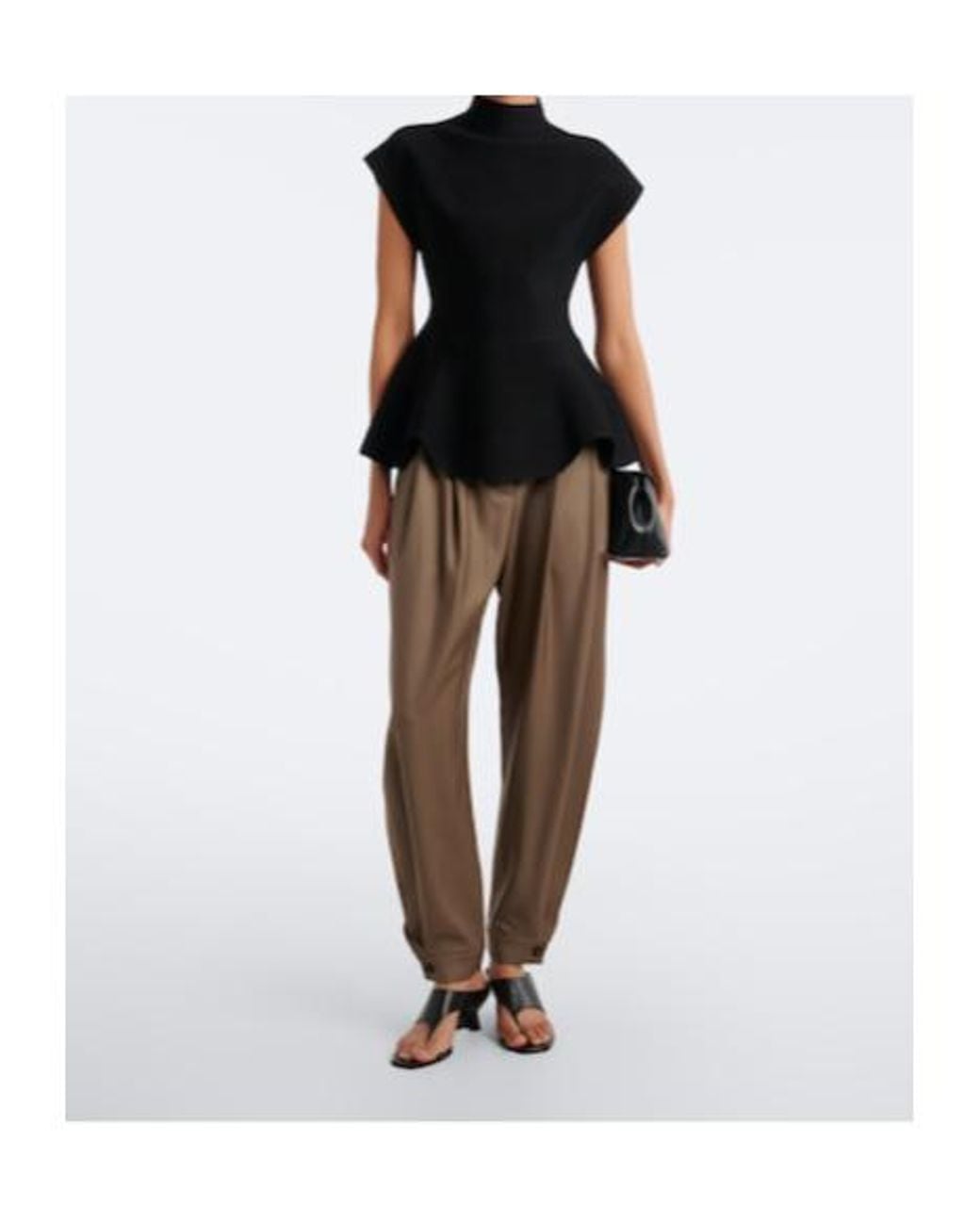 Rohe Brown Virgin Wool Balloon Pants