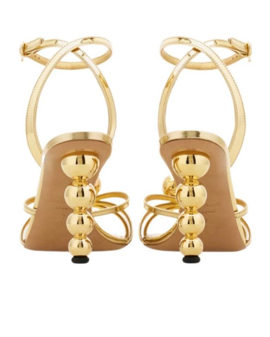 Ferragamo Metallic High Heel Sandals