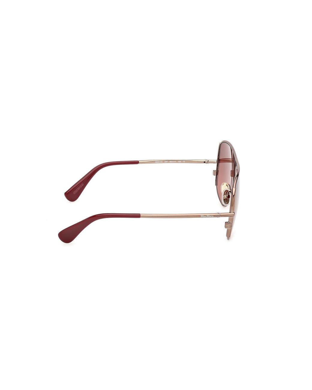 Max Mara Pink Shield Frame Sunglasses