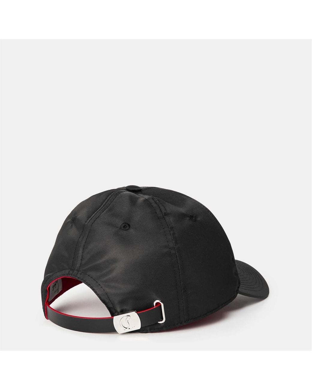 Christian Louboutin Black Mooncrest Baseball Cap for men