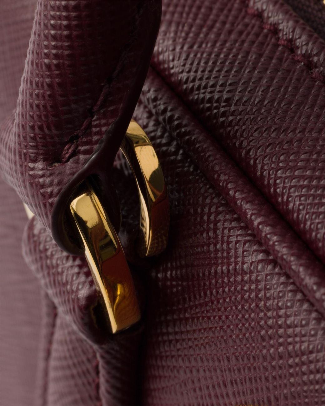 Prada Purple Saffiano Leather Top-Handle Mini-Bag