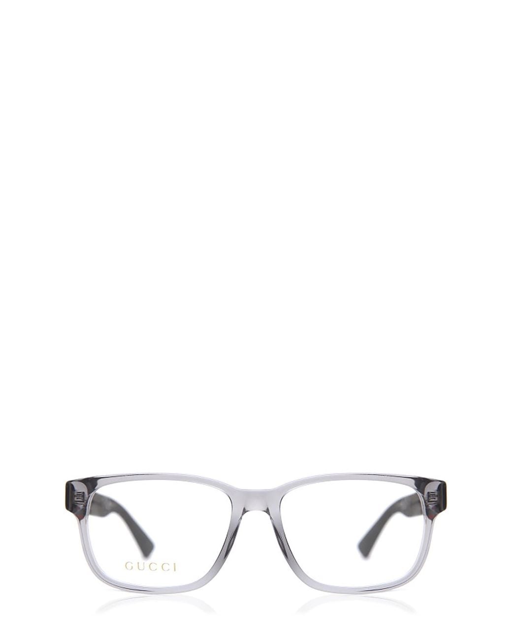 Gucci White Eyewear Rectangular Frame Glasses for men