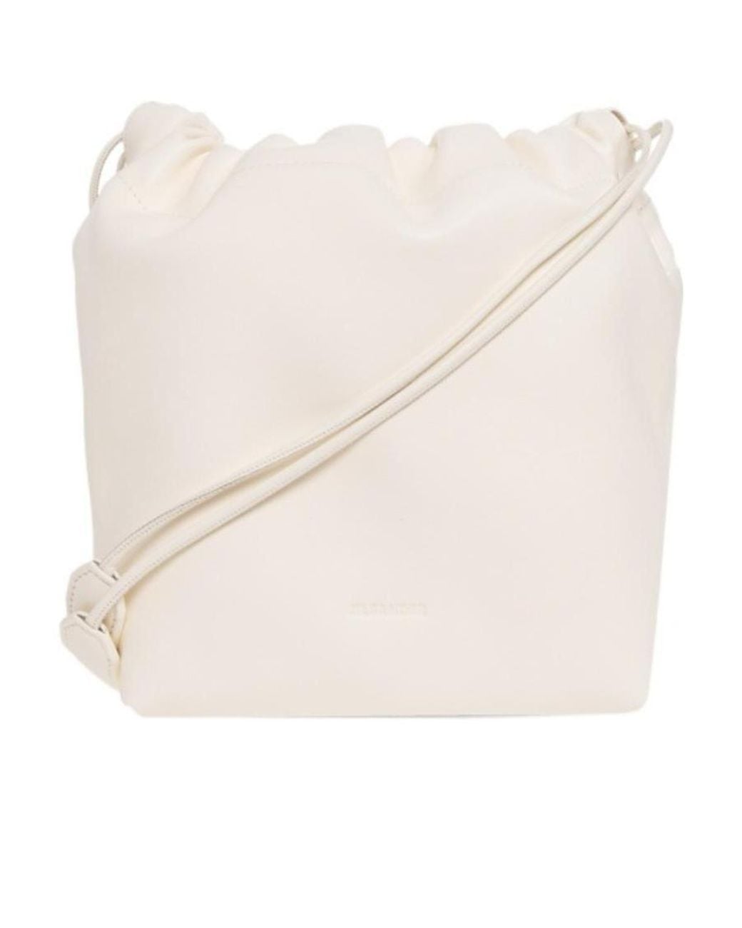 Jil Sander Natural Dumpling Drawstring Shoulder Bag