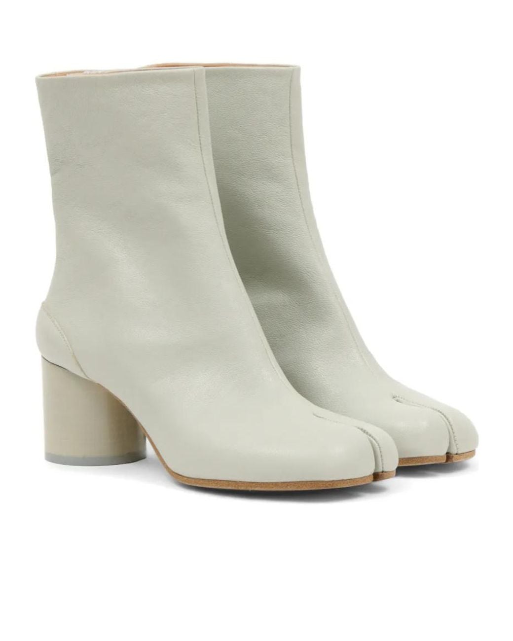 Maison Margiela Natural Tabi Ankle Boots