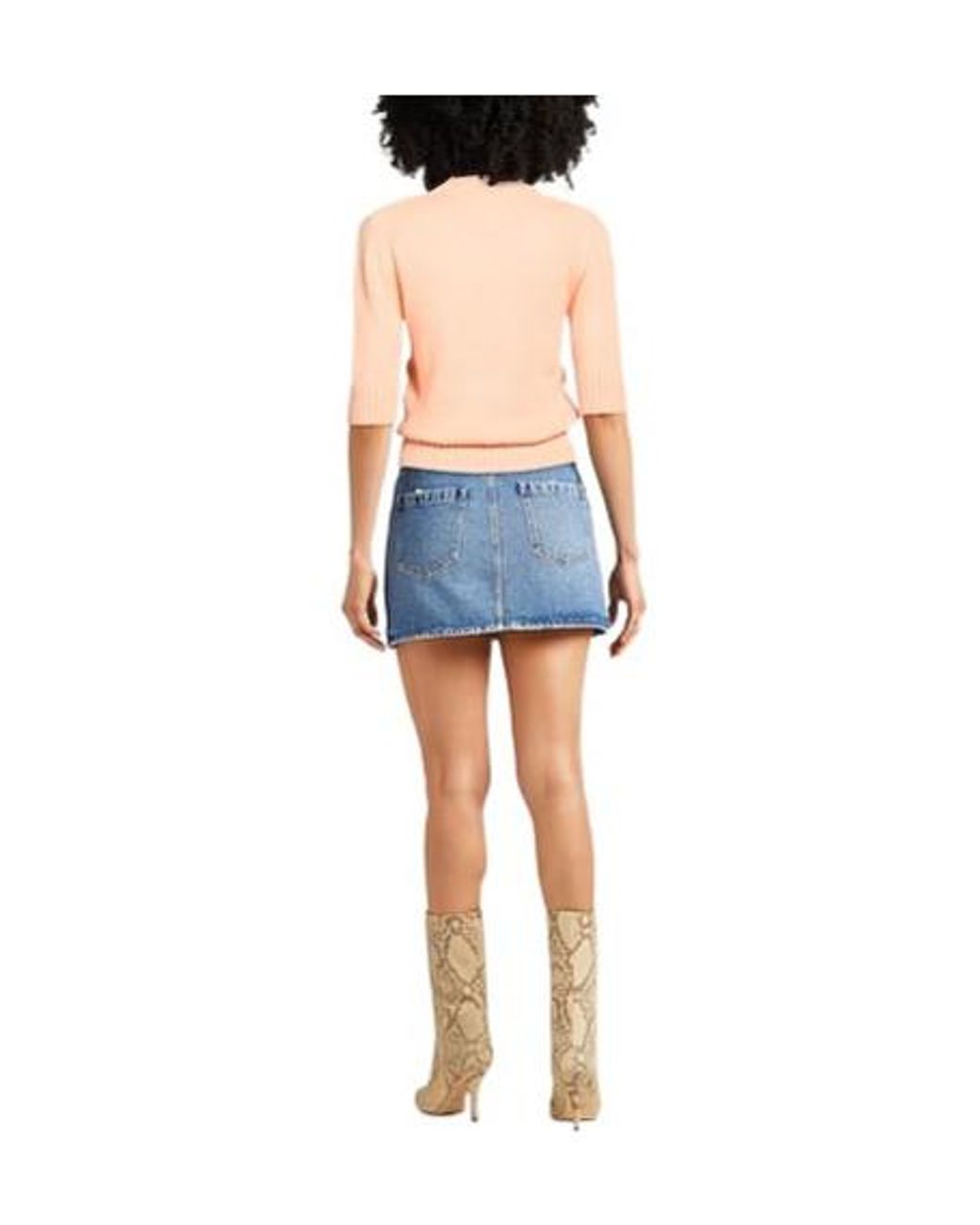 Chloé White Knitted Short Sleeve Tee