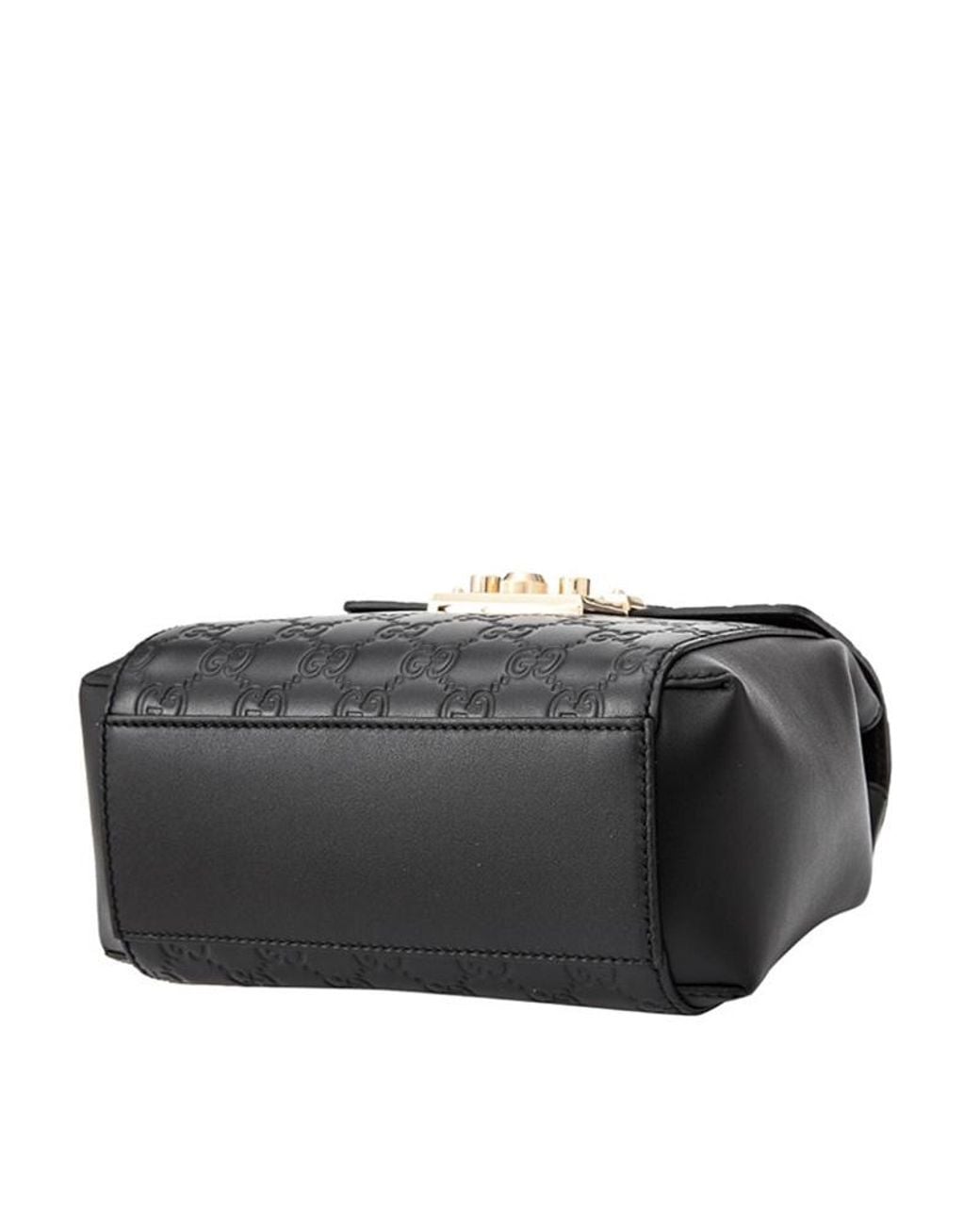 Gucci Black Gg Embossed Locking Backpack