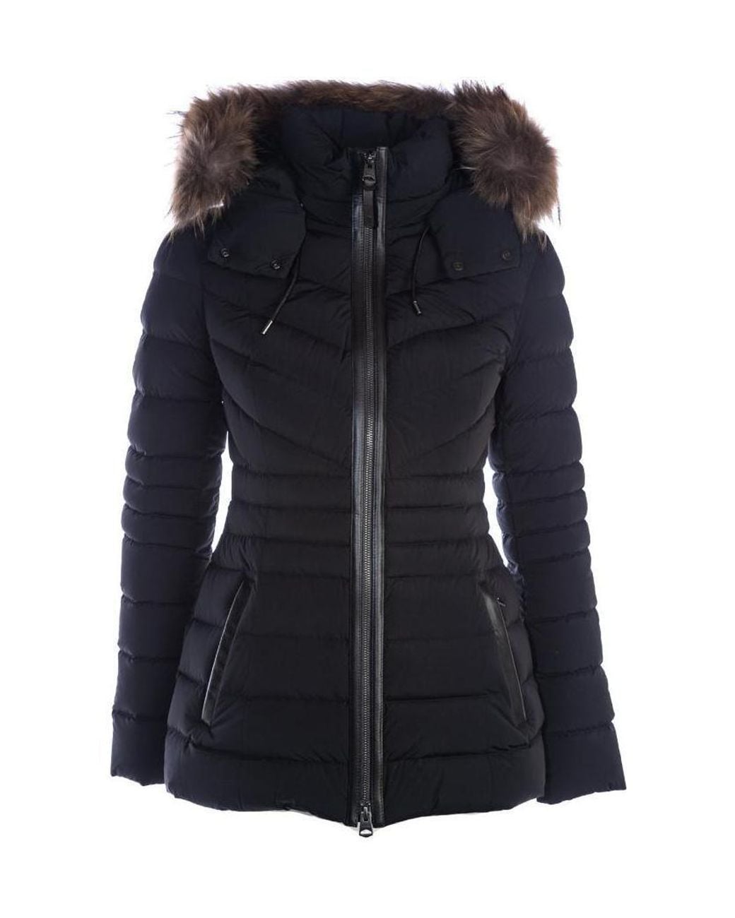 Mackage Black Hooded Down Jacket