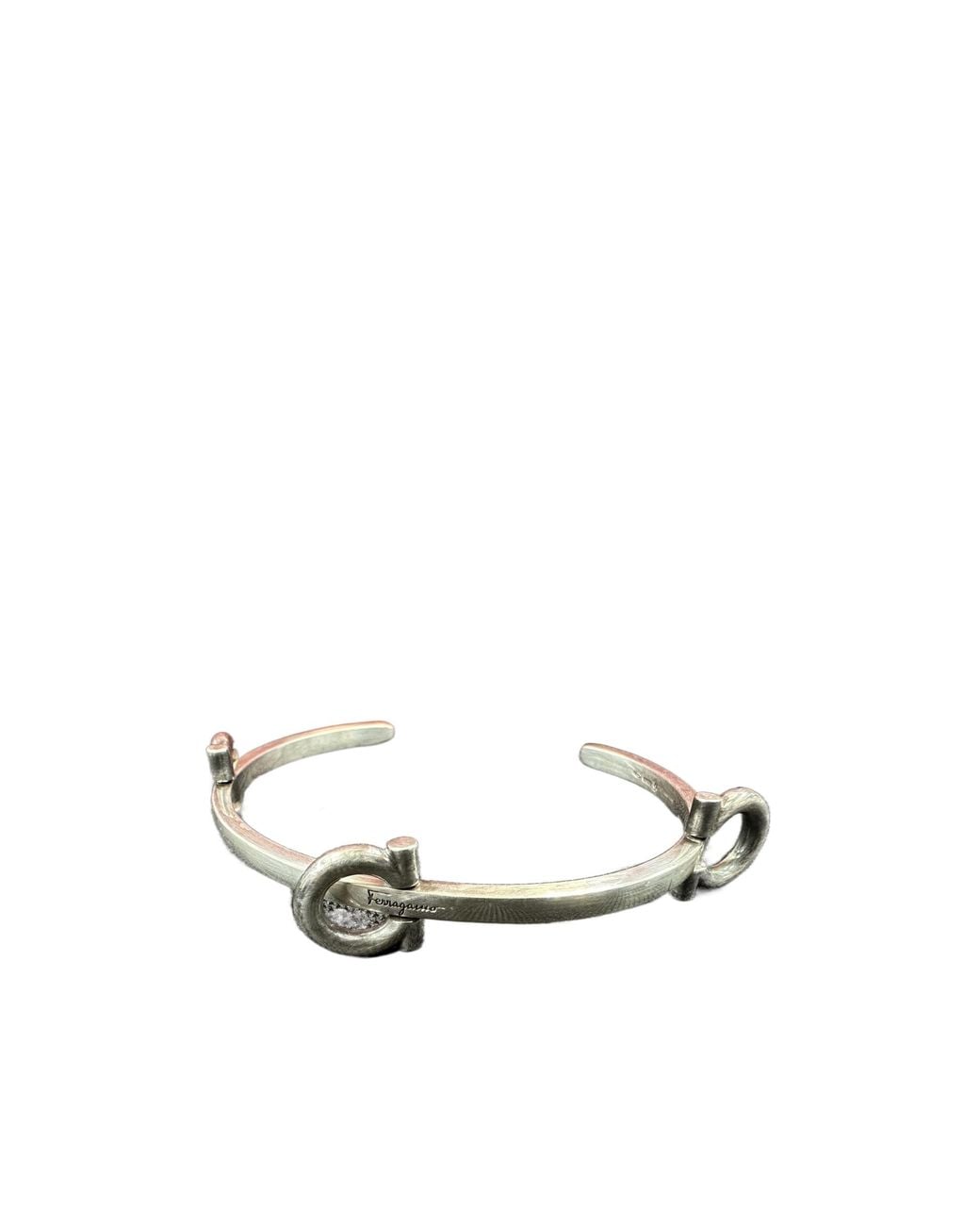 Ferragamo White Open Bracelet