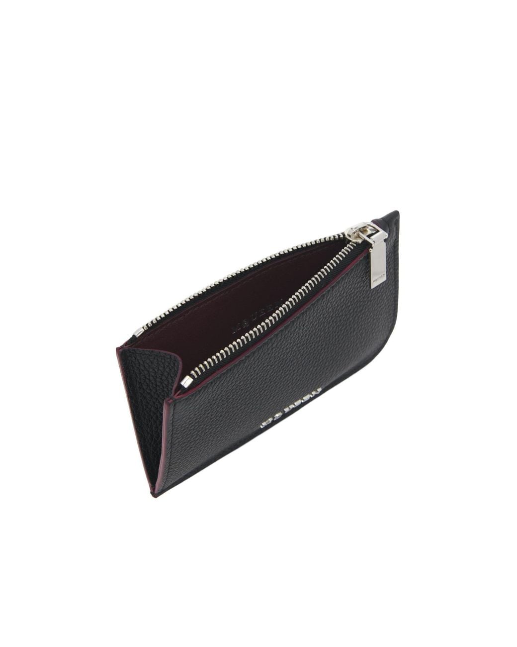 McQueen Black Logo Plaque Zipped Card Holders for men