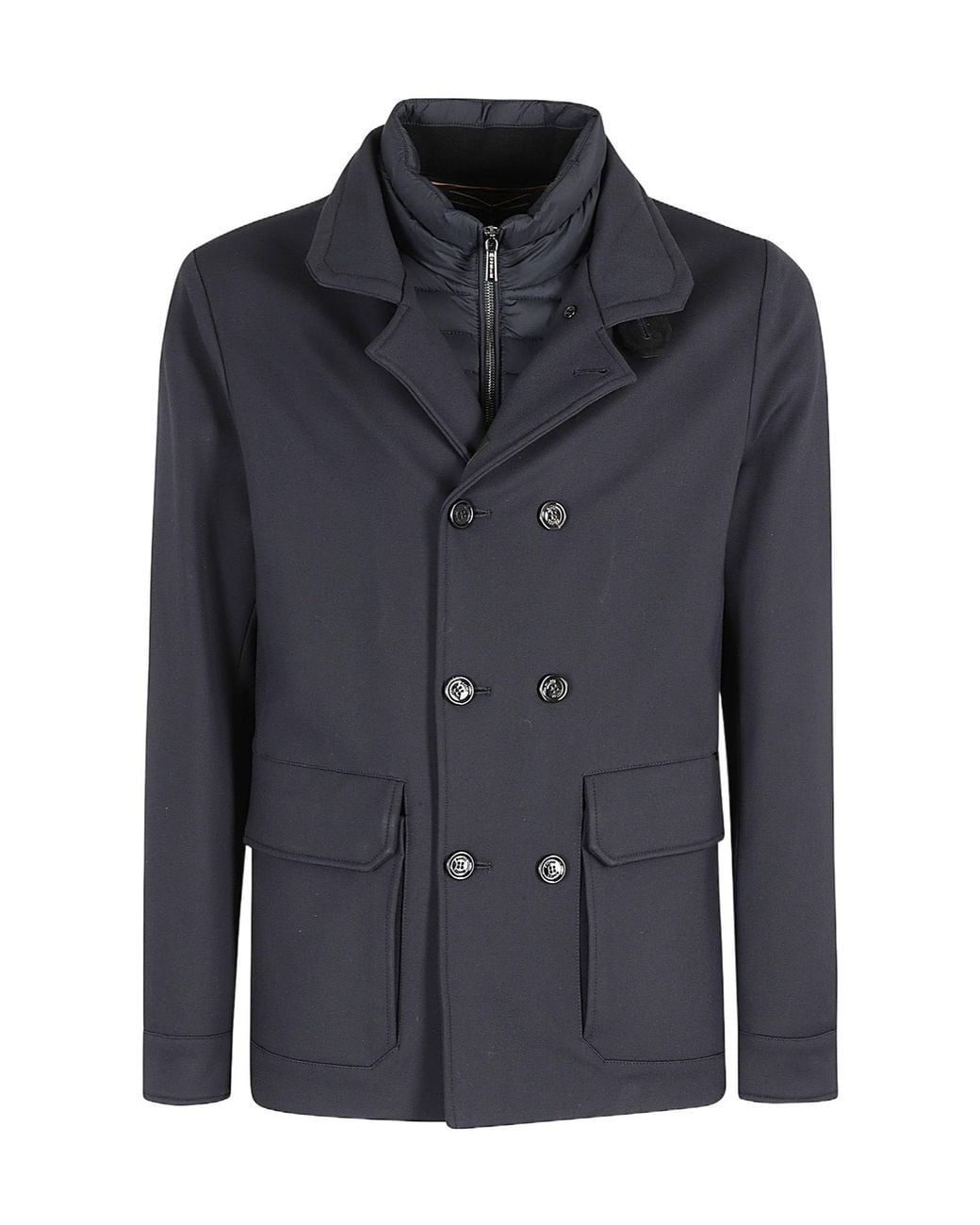 Moorer Blue Panelled Casual Jacket for men