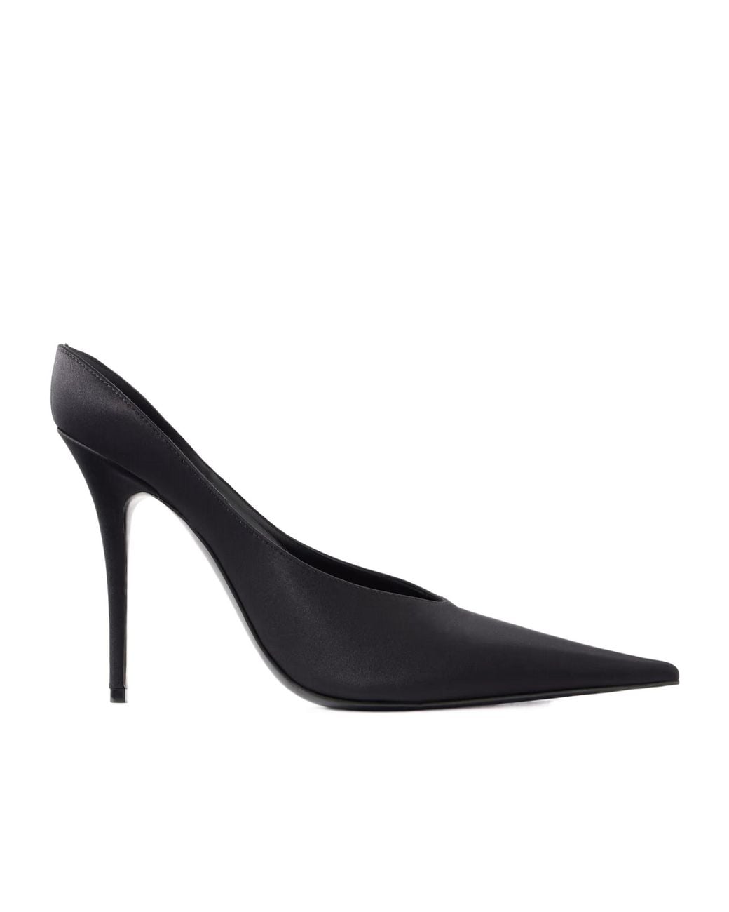 AMINA MUADDI Blue Satin Pumps