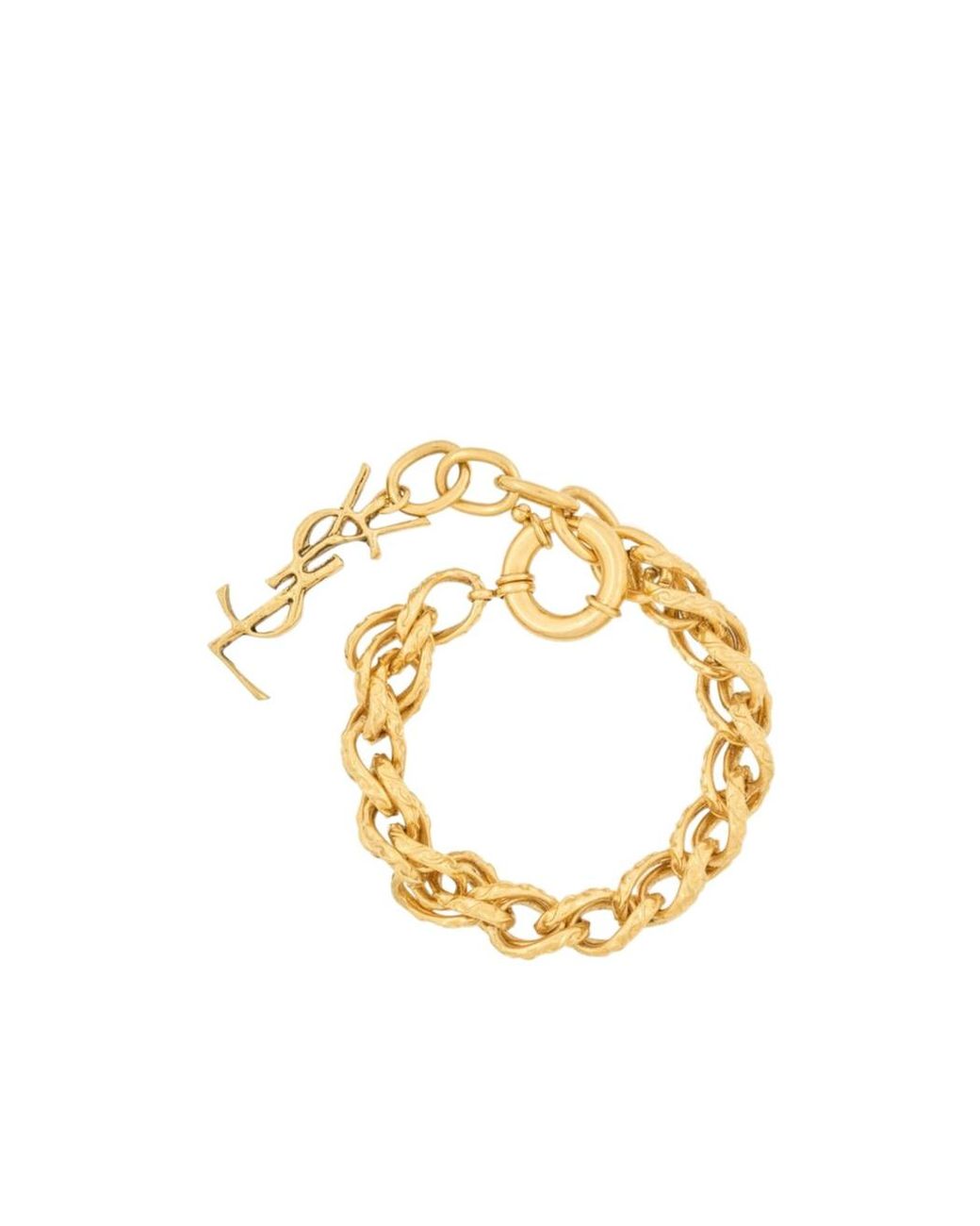 Saint Laurent Metallic Rope Chain Bracelet