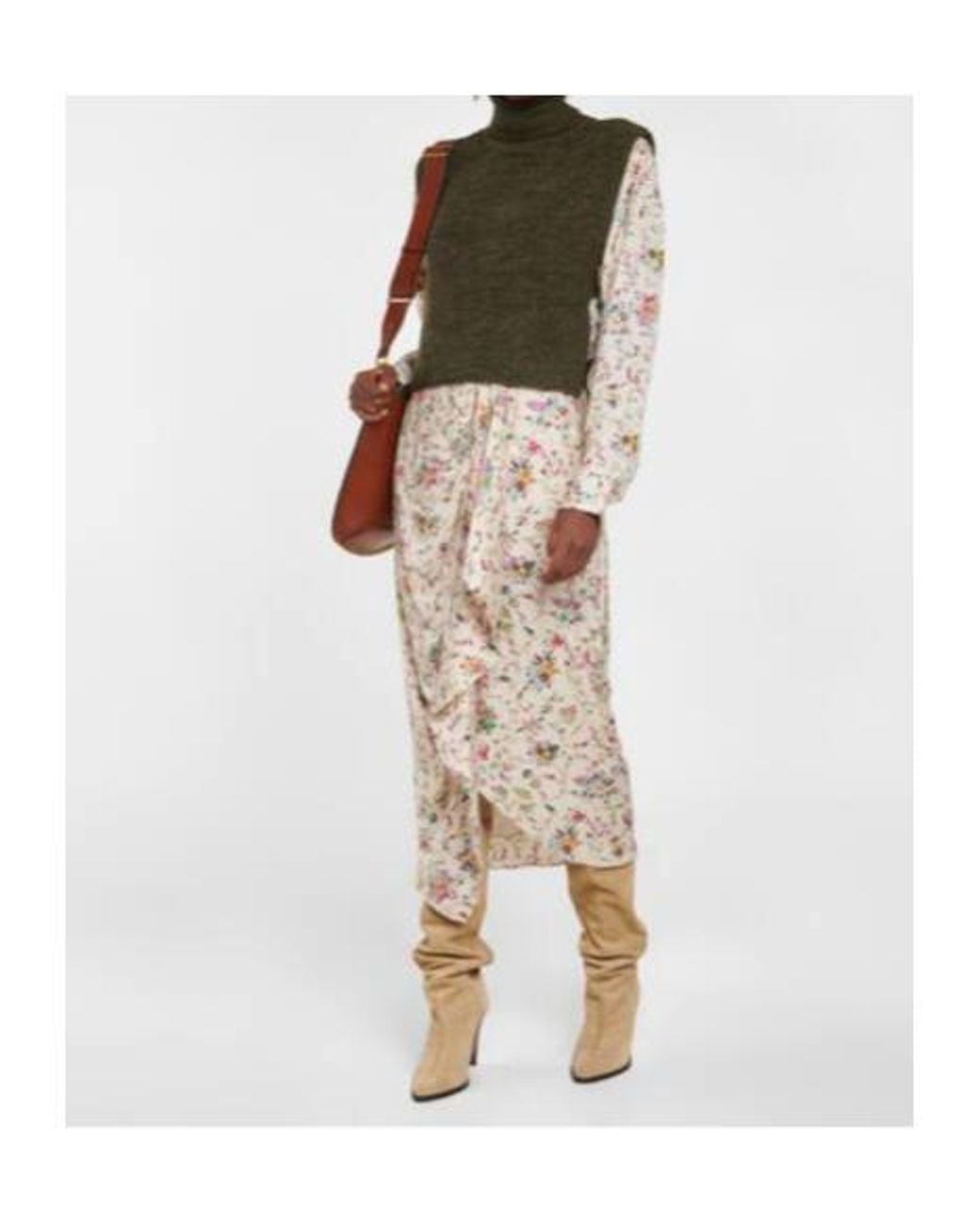 Isabel Marant Green High-Necked Sleeveless Knit