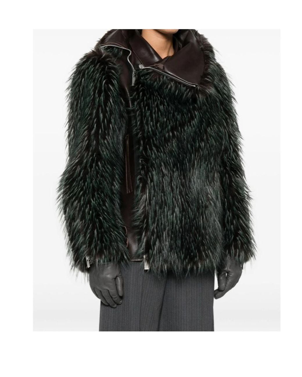 Sacai Black Panelled Jacket