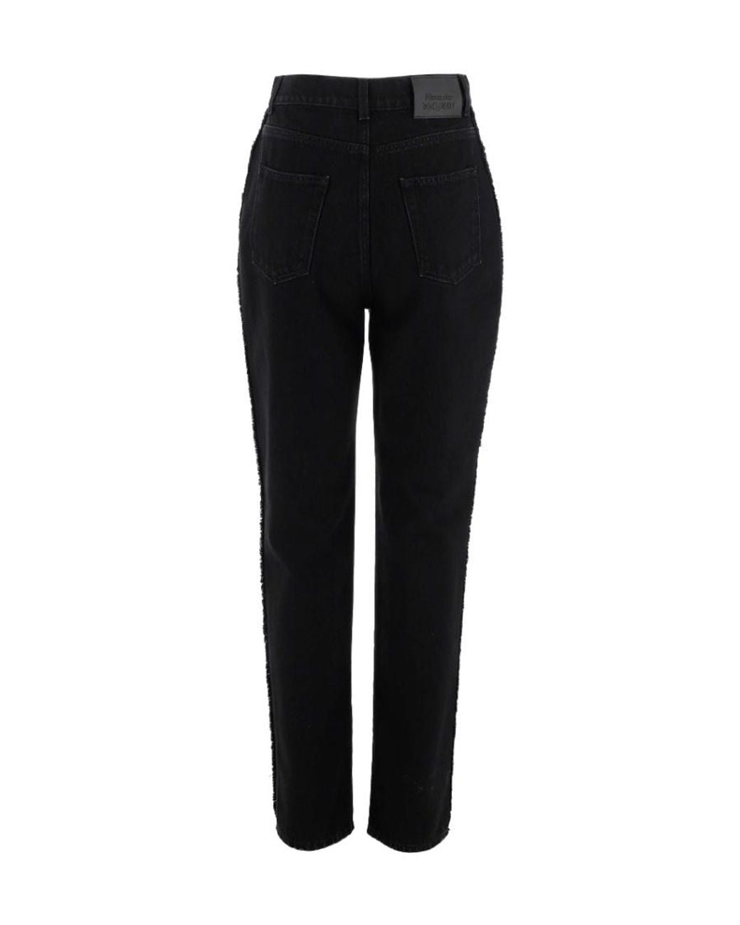 McQueen Black High Waist Jeans