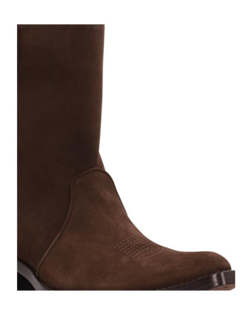 Khaite Brown Mid Heel Ankle Boots