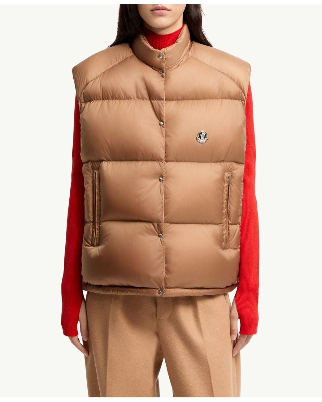Moncler Brown Tibb Reversible Down Vest