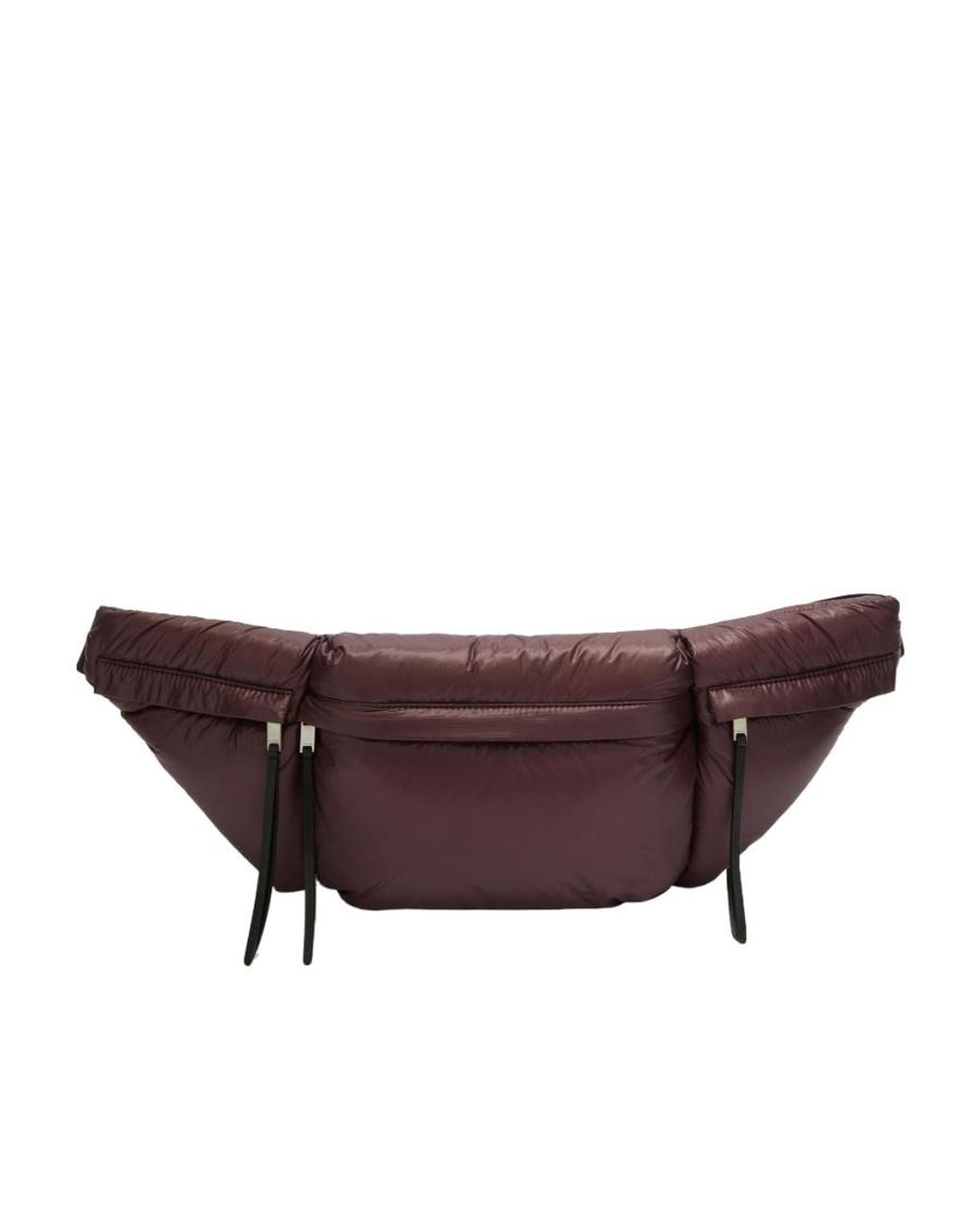 Jil Sander Purple Logo Printed Padded Belt Bag