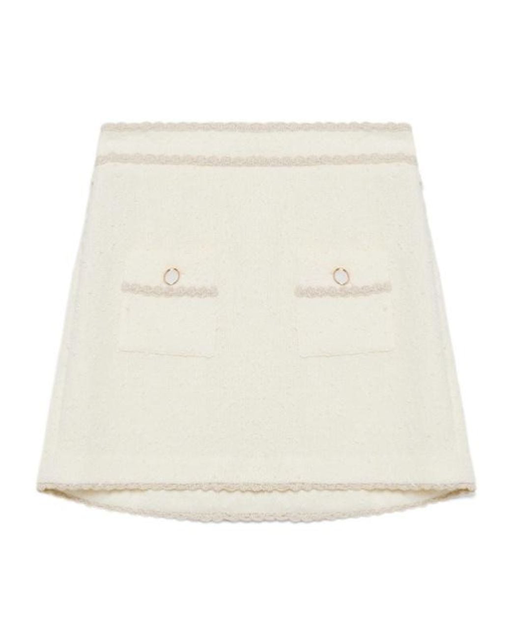 Jonathan Simkhai Natural Leighton Mini Skirt