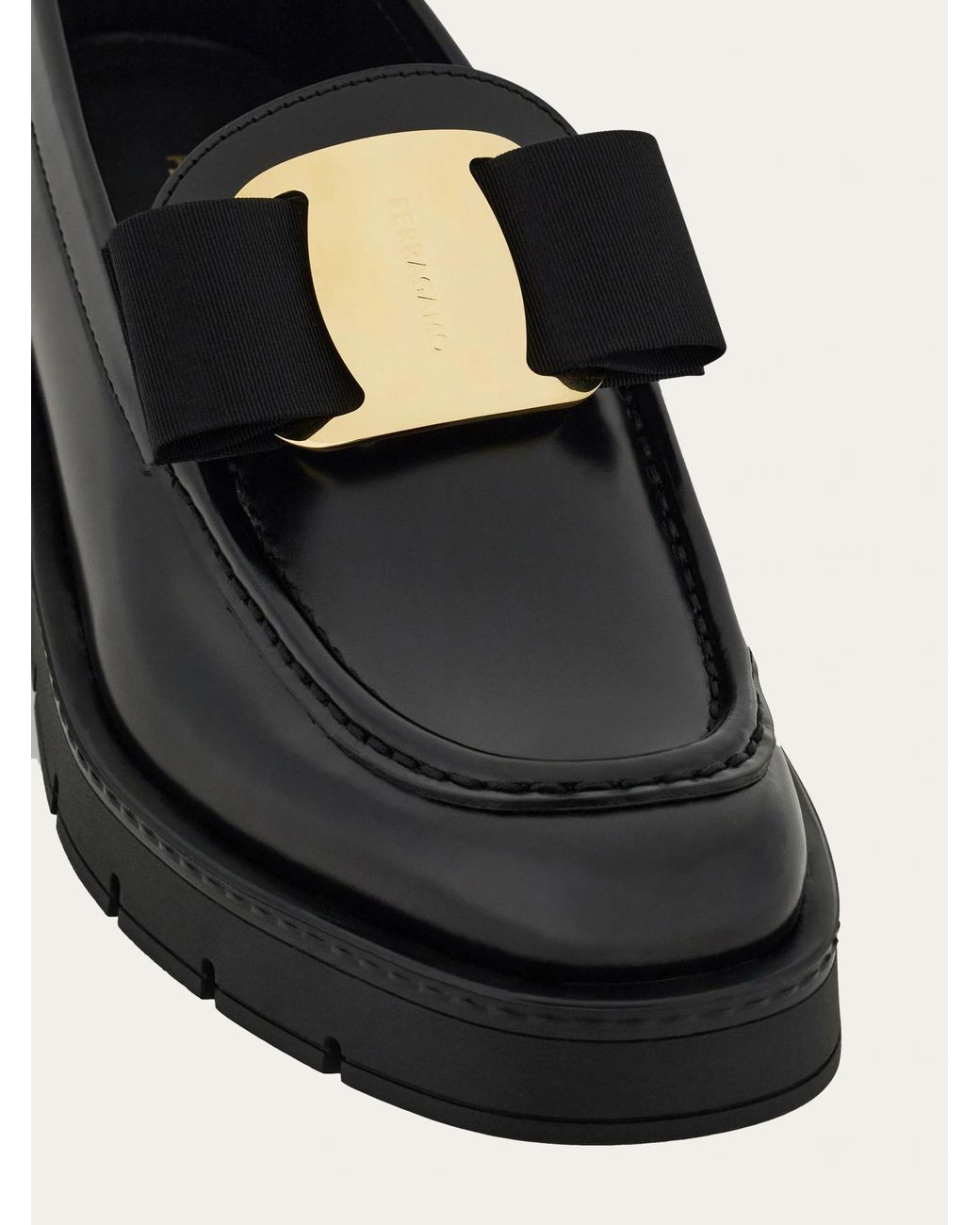 Ferragamo Black Ferragamo Mirty Slip-On Loafers