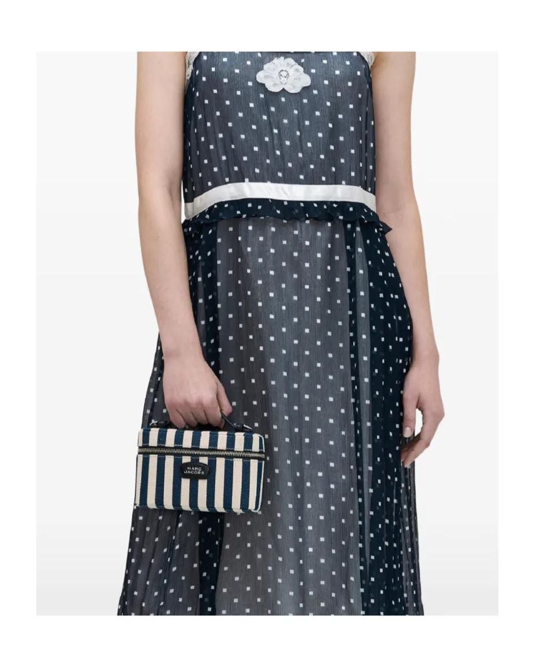 Marc Jacobs Blue The Stripe Everyday Vanity Bag