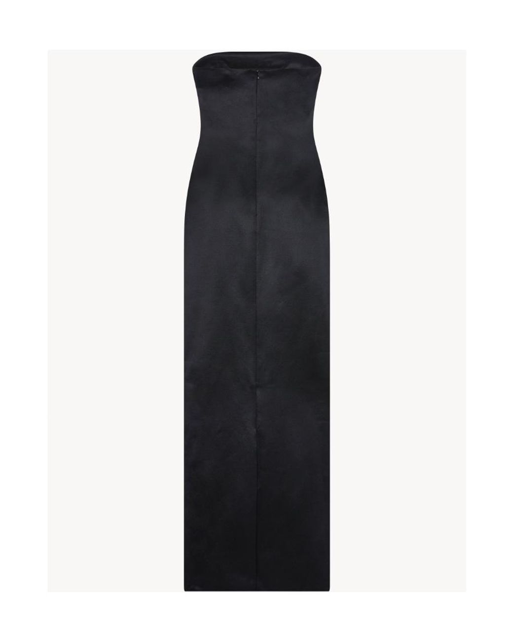 The Row Black Strapless Long Dress