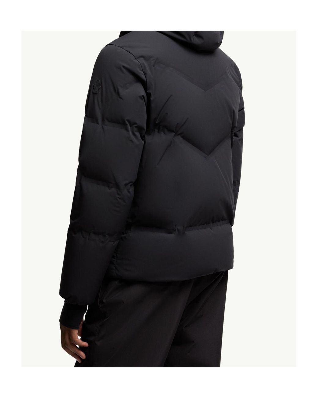 Moncler Black Angren Hooded Insulated Ski Jacket for men